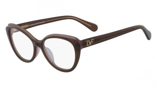 Diane Von Furstenberg DVF5098 Eyeglasses, (210) BROWN / BLUSH LAMINATE