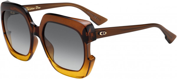 Christian Dior Diorgaia Sunglasses, 012J Brown Orange