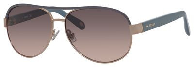 Fossil Fos 3039/S Sunglasses, 0CU2(WC) Rose Gold Gray