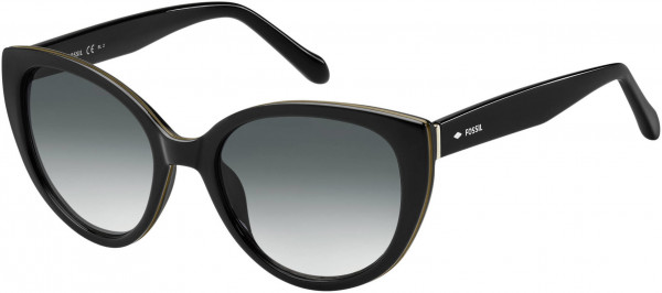 Fossil FOS 3063/S Sunglasses, 0D28 Shiny Black