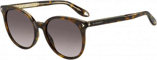 Givenchy GV 7077/S Sunglasses, 0086 Dark Havana