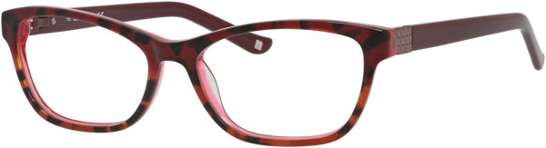 Liz Claiborne L 440 Eyeglasses, 065T Dark Havana Burgundy