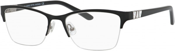 Saks Fifth Avenue Saks 305 Eyeglasses, 0284 Black Ruthenium