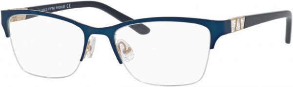 Saks Fifth Avenue Saks 305 Eyeglasses, 0KY2 Blue Gold