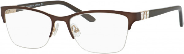 Saks Fifth Avenue Saks 305 Eyeglasses, 0FG4 Brown Gold