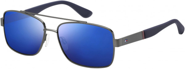 Tommy Hilfiger TH 1521/S Sunglasses, 0R80 Semi Matte Dark Ruthenium