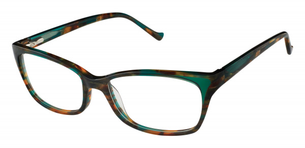 Tura R553 Eyeglasses, Tortoise/Green (TOR)