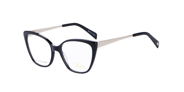 Alpha Viana V-1039 Eyeglasses, C1- black
