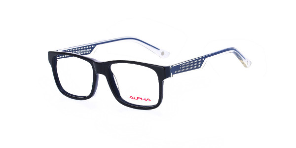 Alpha Viana A-3043 Eyeglasses, C2 - Black/Blue