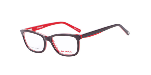 Alpha Viana A-3048 Eyeglasses, C3 - Black/Red