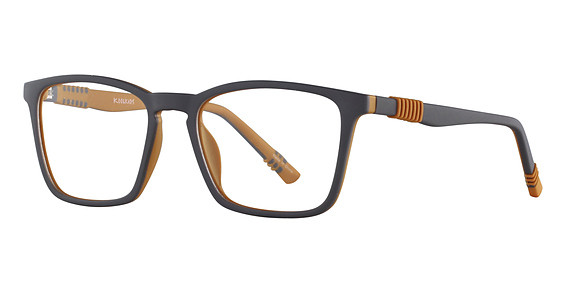 Alpha Viana 2575 Eyeglasses, C1 Gray/Orange Strip