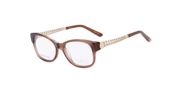 Alpha Viana V-1025 Eyeglasses, C3 - Brown/Gold