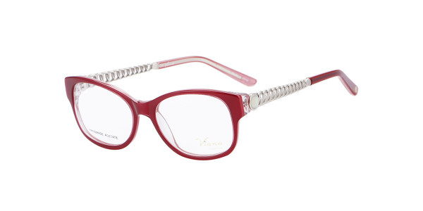 Alpha Viana V-1025 Eyeglasses, C1 - Burg/Silver