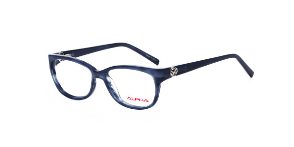 Alpha Viana A-3025 Eyeglasses, C3 - D.Blue/Demi