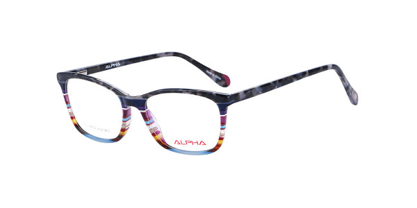 Alpha Viana A-3067 Eyeglasses, C2- multicolor/ purp/ brn