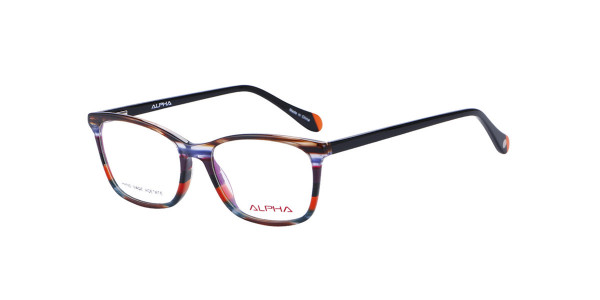 Alpha Viana A-3067 Eyeglasses, C1- multicolor/gray/orange