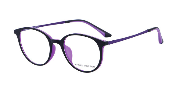 Alpha Viana H-6032 Eyeglasses, C2- black/ purple