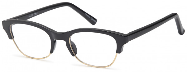 Millennial ALEX Eyeglasses, Black/Gold