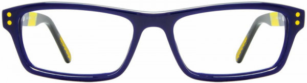 David Benjamin Gearhead Eyeglasses, Navy / Highlighter