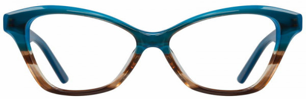 Cinzia Designs CIN-5076 Eyeglasses, 3 - Teal / Mauve Demi