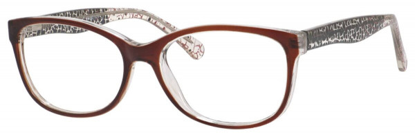 Enhance EN4021 Eyeglasses, Brown/Crystal