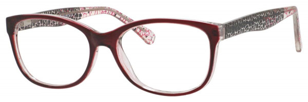 Enhance EN4021 Eyeglasses, Burgundy Crystal