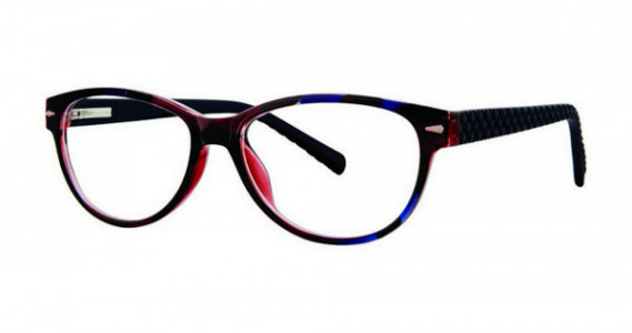 Modern Optical SONATA Eyeglasses, Burgundy/Blue