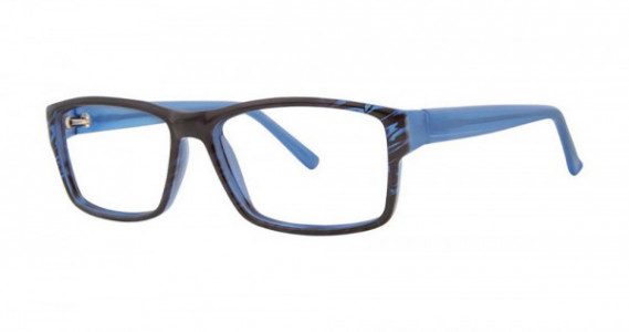 Modern Optical SOURCE Eyeglasses, Black/Blue