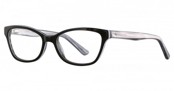 Adrienne Vittadini AV566S Eyeglasses, Black/White