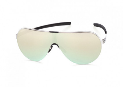 ic! berlin Panorama Sunglasses, Chrome-Black / Silver Mirrored