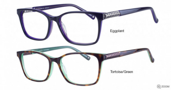 Bulova Cascade Eyeglasses, Tortoise/Green