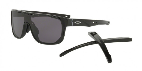 Oakley OO9390 CROSSRANGE SHIELD (A) Sunglasses, 939001 POLISHED BLACK (BLACK)