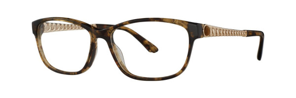 Dana Buchman Taren Eyeglasses, Caramel Tortoise
