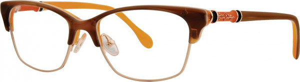 Lilly Pulitzer Ashby Eyeglasses, Tortoise Mandarin