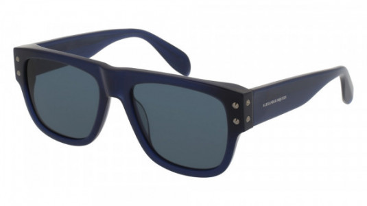 Alexander McQueen AM0069S Sunglasses, 005 - BLUE with BLUE lenses