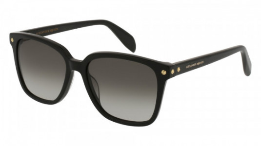 Alexander McQueen AM0071S Sunglasses, 001 - BLACK with GREY lenses