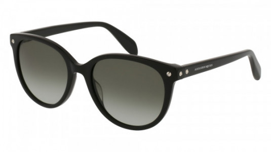 Alexander McQueen AM0072S Sunglasses, 001 - BLACK with GREY lenses
