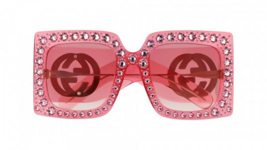 Gucci GG0145S Sunglasses, 001 - PINK with PINK lenses