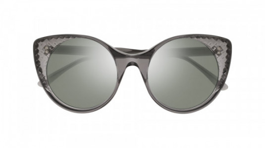 Bottega Veneta BV0148S Sunglasses, 001 - GREY with SILVER lenses