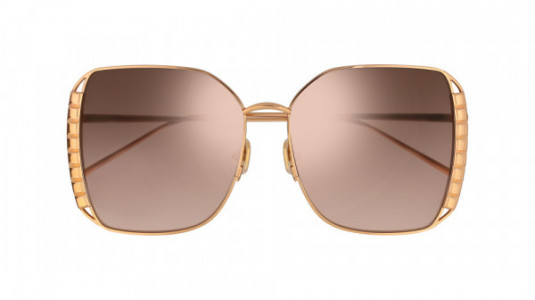 Boucheron BC0042S Sunglasses, 003 - GOLD with BROWN lenses