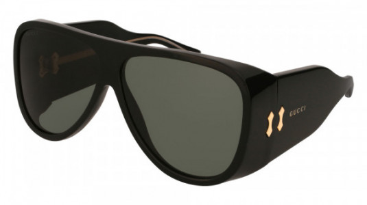 Gucci GG0149S Sunglasses, 003 - BLACK with GREY lenses