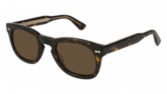 Gucci GG0182S Sunglasses, 006 - BROWN with GREY lenses