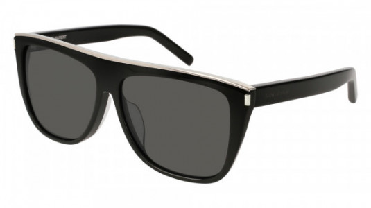 Saint Laurent SL 1/F COMBI Sunglasses, 001 - BLACK with GREY lenses