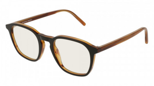 Tomas Maier TM0033O Eyeglasses, 003 - BLACK with BROWN temples