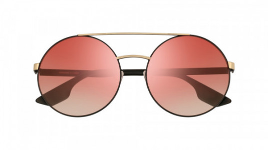 McQ MQ0092S Sunglasses, 004 - BLACK with ORANGE lenses