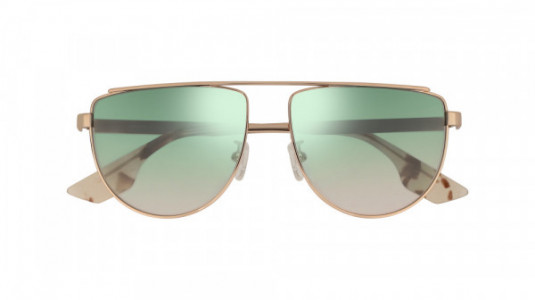McQ MQ0093S Sunglasses, 005 - GOLD with SILVER lenses