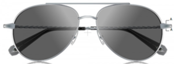 Brioni BR0034S Sunglasses, 002 - SILVER with GREY lenses