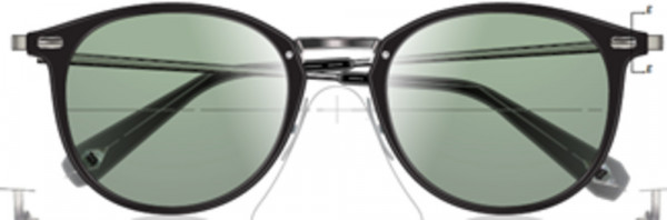 Brioni BR0036S Sunglasses, 001 - BLACK with GREY lenses