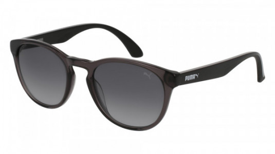 Puma PU0105S Sunglasses, 006 - GREY with BLACK temples and GREY lenses