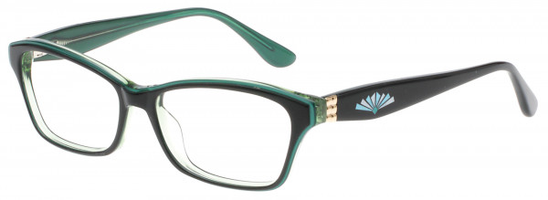 Diva Diva Trend 8107 Eyeglasses, BLACK-GREEN (2PT)